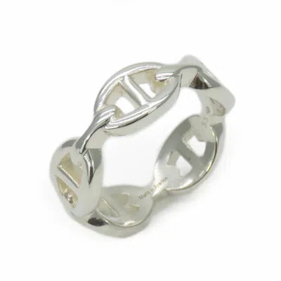 Pre-owned Hermes Silver Silver 925 Band Ring ()