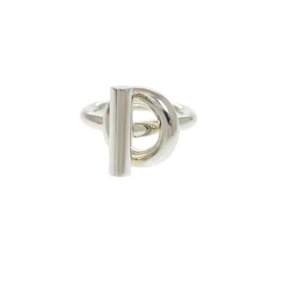 Pre-owned Hermes Silver Silver 925 Band Ring ()