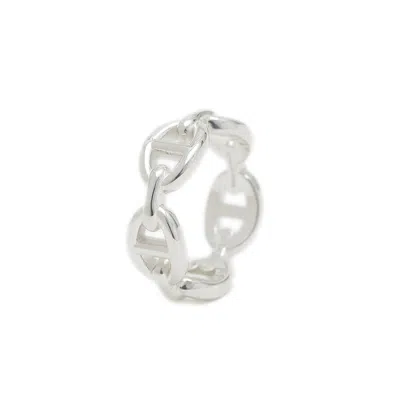 Pre-owned Hermes Silver Silver 925 Band Ring ()