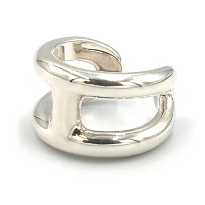 Pre-owned Hermes Silver Silver 925 Band Ring ()