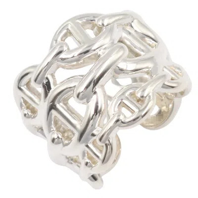 Pre-owned Hermes Silver Silver 925 Band Ring ()