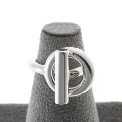 Pre-owned Hermes Silver Silver 925 Band Ring ()