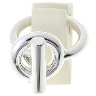 Pre-owned Hermes Silver Silver 925 Band Ring ()
