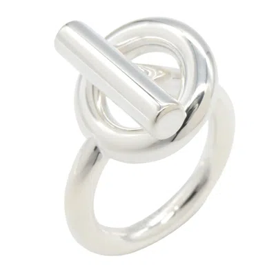 Pre-owned Hermes Silver Silver 925 Band Ring ()