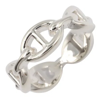 Pre-owned Hermes Silver Silver 925 Band Ring ()