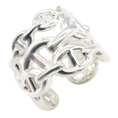 Pre-owned Hermes Silver Silver 925 Band Ring ()