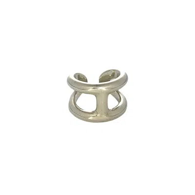 Pre-owned Hermes Silver Silver 925 Band Ring ()