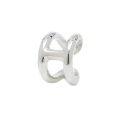 Pre-owned Hermes Silver Silver 925 Band Ring ()