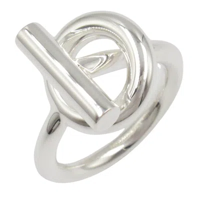 Pre-owned Hermes Silver Silver 925 Band Ring ()