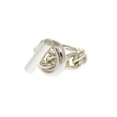Pre-owned Hermes Silver Silver 925 Band Ring ()