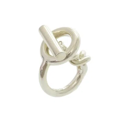 Pre-owned Hermes Silver Silver 925 Band Ring ()