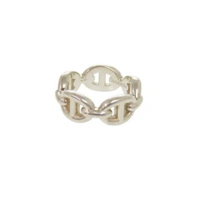 Pre-owned Hermes Silver Silver 925 Band Ring ()