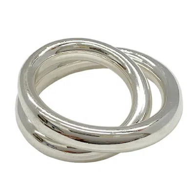 Pre-owned Hermes Silver Silver 925 Band Ring ()
