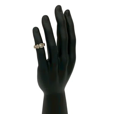Pre-owned Hermes Silver Silver 925 Band Ring ()