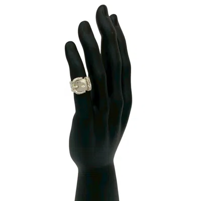 Pre-owned Hermes Silver Silver 925 Band Ring ()