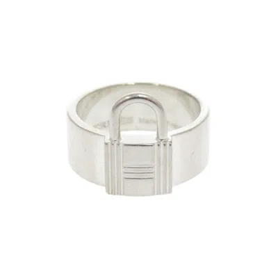 Pre-owned Hermes Silver Silver 925 Band Ring ()