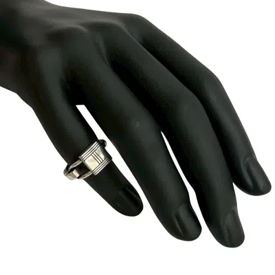 Pre-owned Hermes Silver Silver 925 Band Ring ()