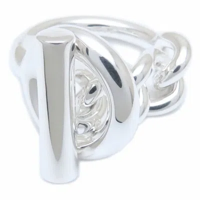 Pre-owned Hermes Silver Silver 925 Band Ring ()