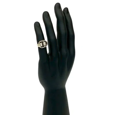 Pre-owned Hermes Silver Silver 925 Band Ring ()