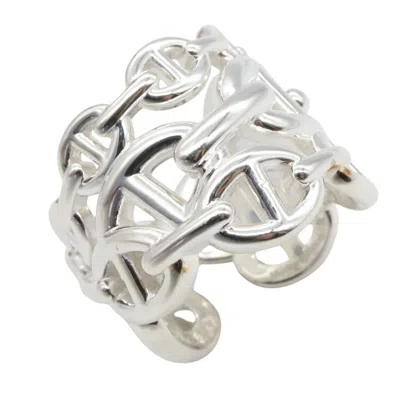 Pre-owned Hermes Silver Silver 925 Band Ring ()