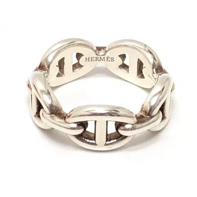 Pre-owned Hermes Silver Silver 925 Band Ring ()
