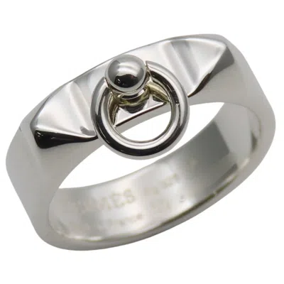 Pre-owned Hermes Silver Silver 925 Band Ring ()