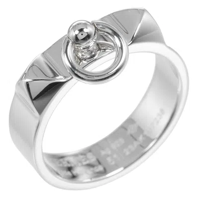 Pre-owned Hermes Silver Silver 925 Band Ring ()