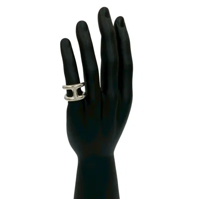 Pre-owned Hermes Silver Silver 925 Band Ring ()