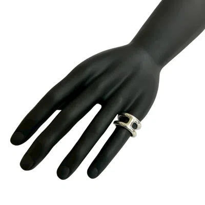 Pre-owned Hermes Silver Silver 925 Band Ring ()