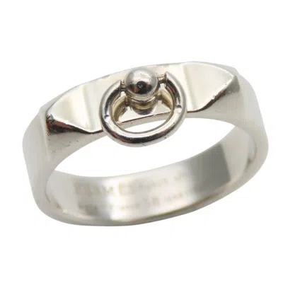 Pre-owned Hermes Silver Silver 925 Band Ring ()