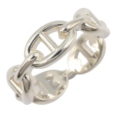 Pre-owned Hermes Silver Silver 925 Band Ring ()
