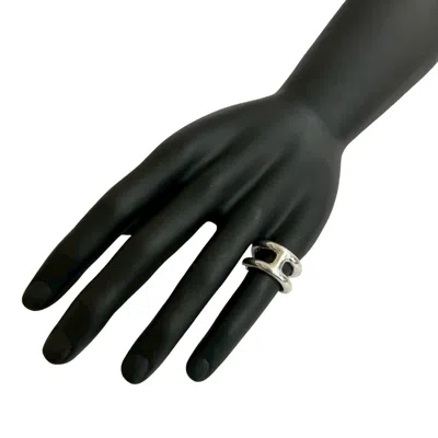 Pre-owned Hermes Silver Silver 925 Band Ring ()