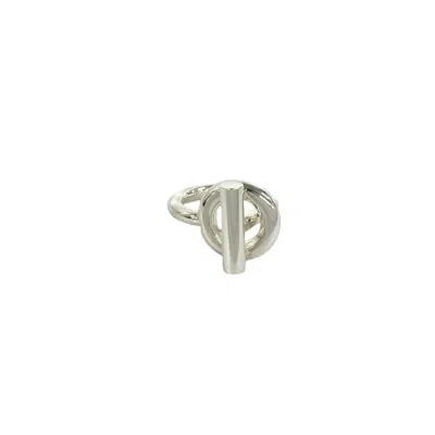 Pre-owned Hermes Silver Silver 925 Band Ring ()