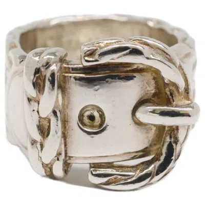 Pre-owned Hermes Silver Silver 925 Band Ring ()