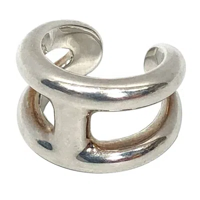 Pre-owned Hermes Silver Silver 925 Band Ring ()
