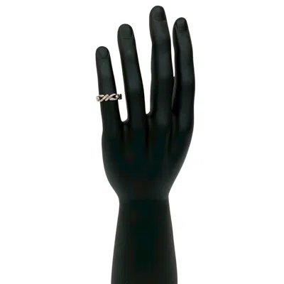 Pre-owned Hermes Silver Silver 925 Band Ring ()