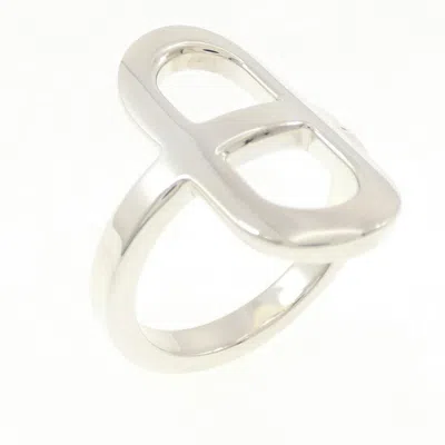 Pre-owned Hermes Silver Silver 925 Band Ring ()