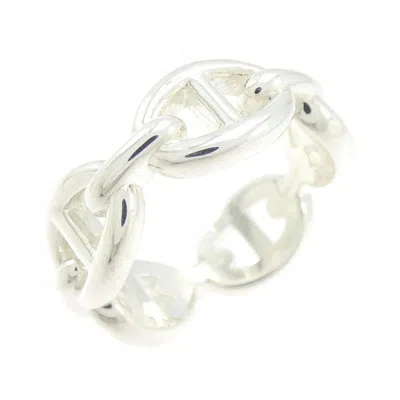 Pre-owned Hermes Silver Silver 925 Band Ring ()