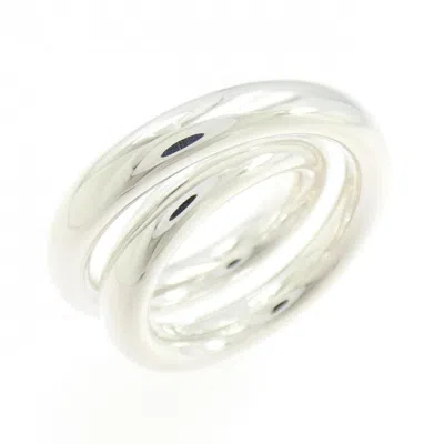 Pre-owned Hermes Silver Silver 925 Band Ring ()