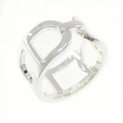 Pre-owned Hermes Silver Silver 925 Band Ring ()
