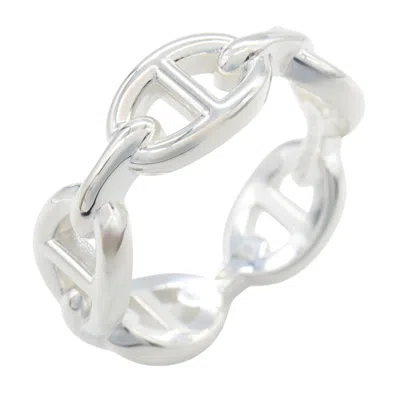 Pre-owned Hermes Silver Silver 925 Band Ring ()