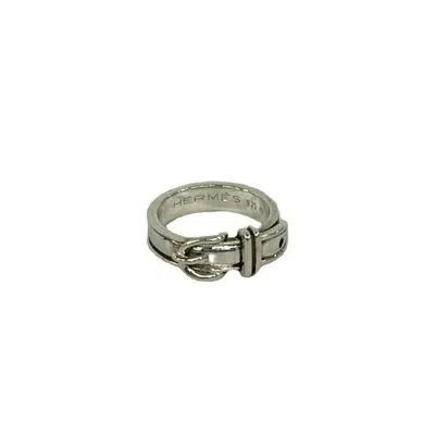 Pre-owned Hermes Silver Silver 925 Band Ring ()