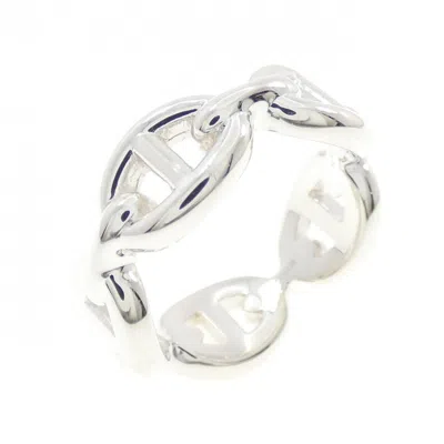 Pre-owned Hermes Silver Silver 925 Band Ring ()