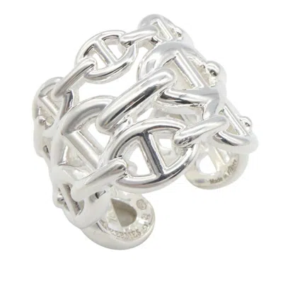 Pre-owned Hermes Silver Silver 925 Band Ring ()