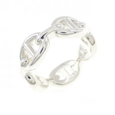 Pre-owned Hermes Silver Silver 925 Band Ring ()