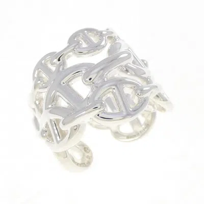 Pre-owned Hermes Silver Silver 925 Band Ring ()