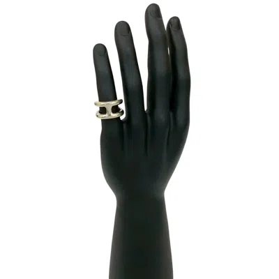 Pre-owned Hermes Silver Silver 925 Band Ring ()