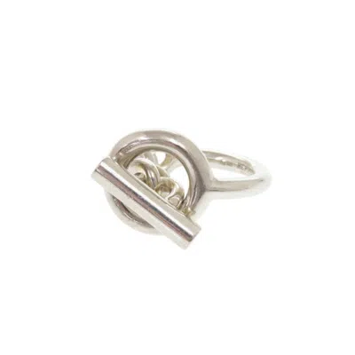 Pre-owned Hermes Silver Silver 925 Band Ring ()