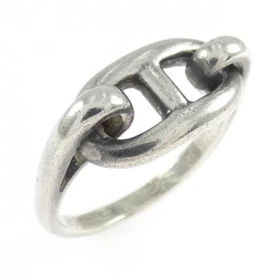 Pre-owned Hermes Silver Silver 925 Band Ring ()