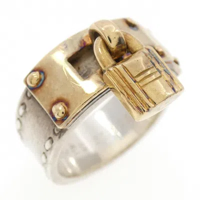 Pre-owned Hermes Silver Silver 925 Band Ring ()